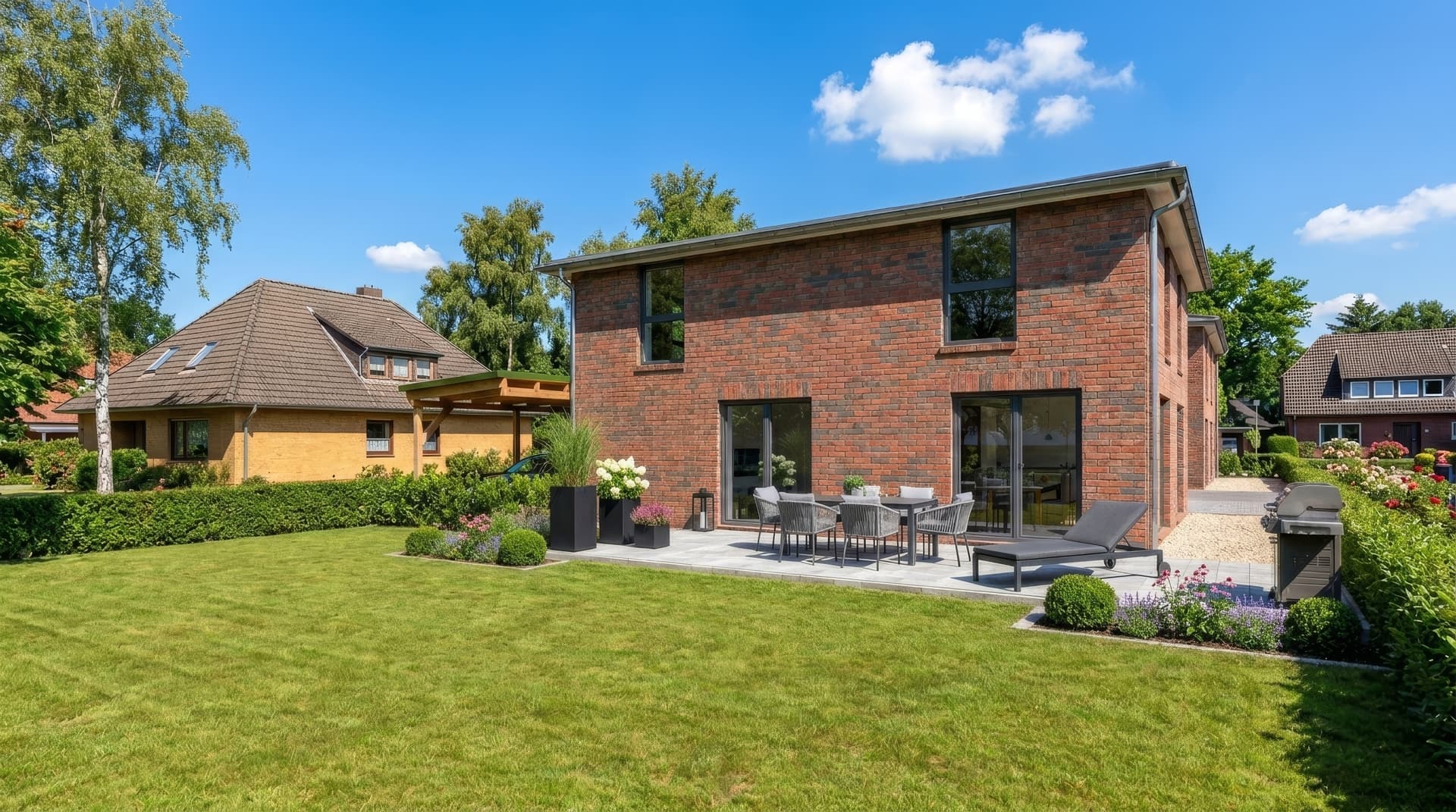 Gartenansicht der hinteren Teilfläche 2