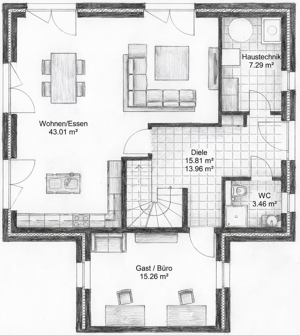 Grundriss Erdgeschoss