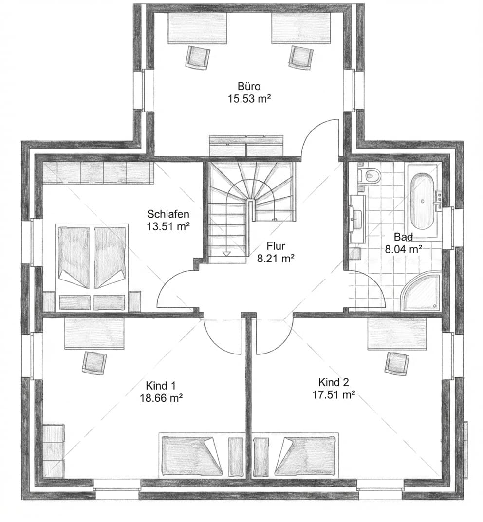 Grundriss Dachgechoss