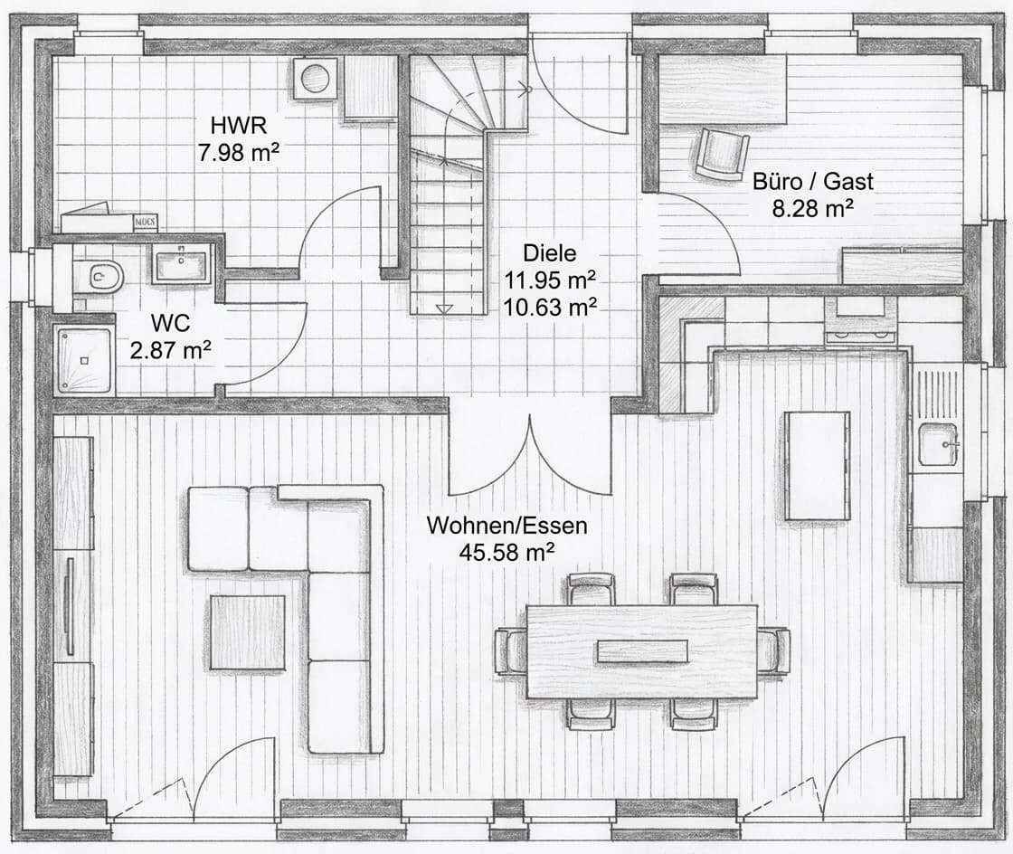 Grundriss Erdgeschoss