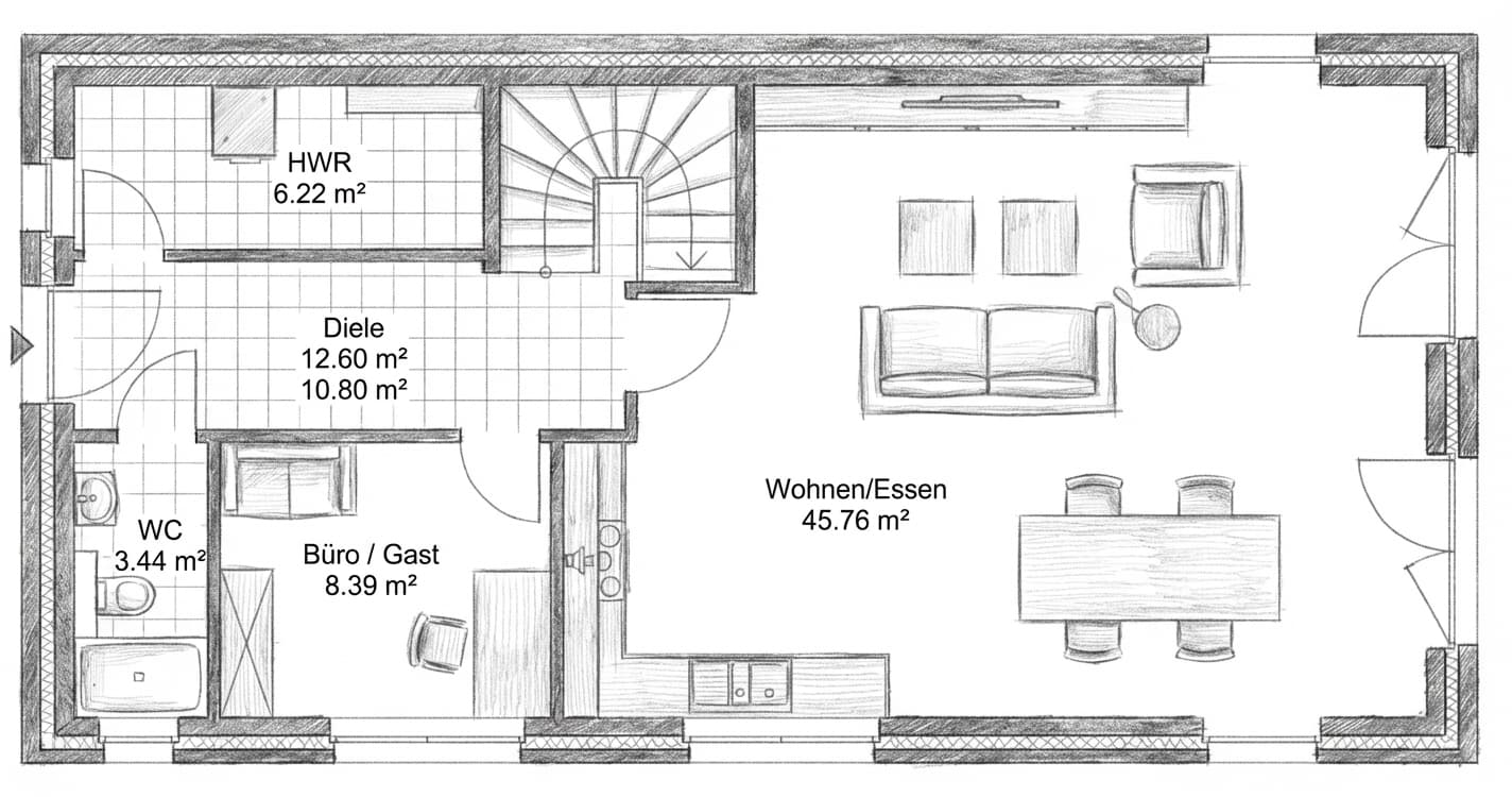 Grundriss Erdgeschoss