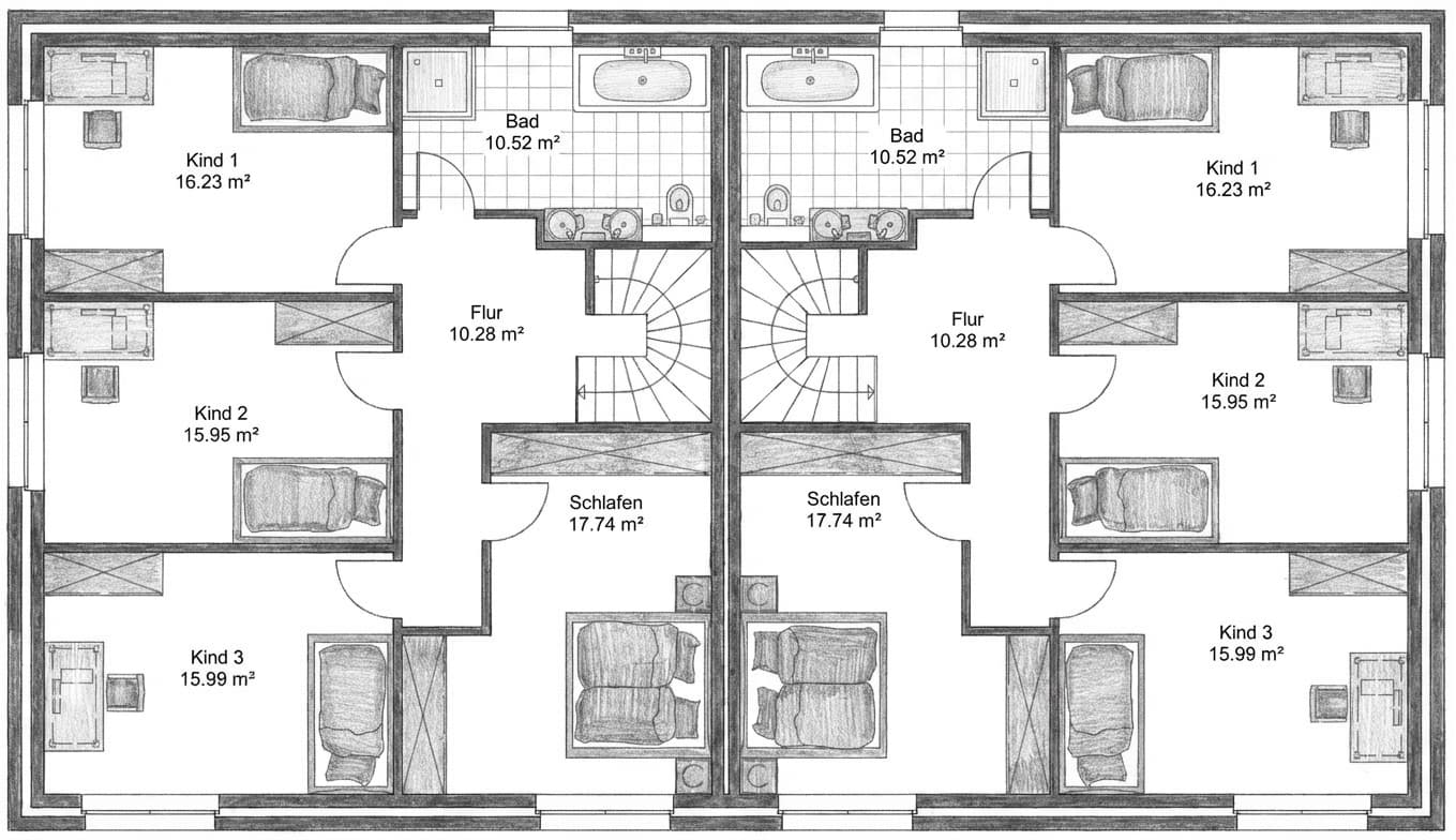 Grundriss - Handskizze