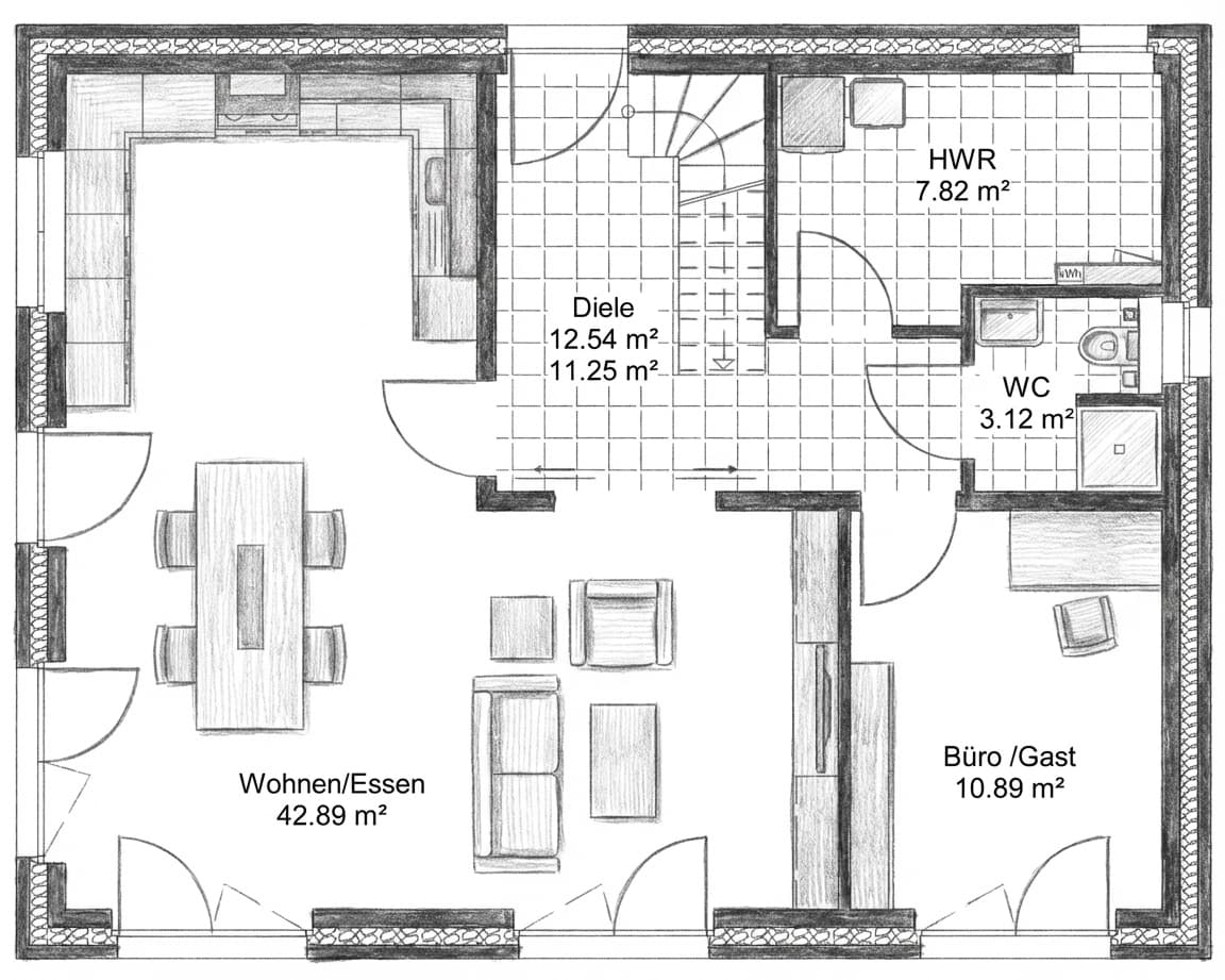 Grundriss Erdgeschoss