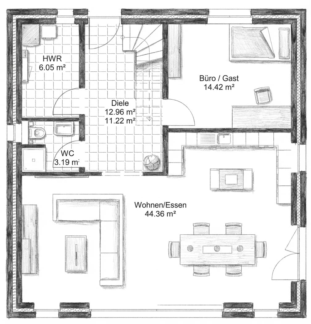 Grundriss Erdgeschoss