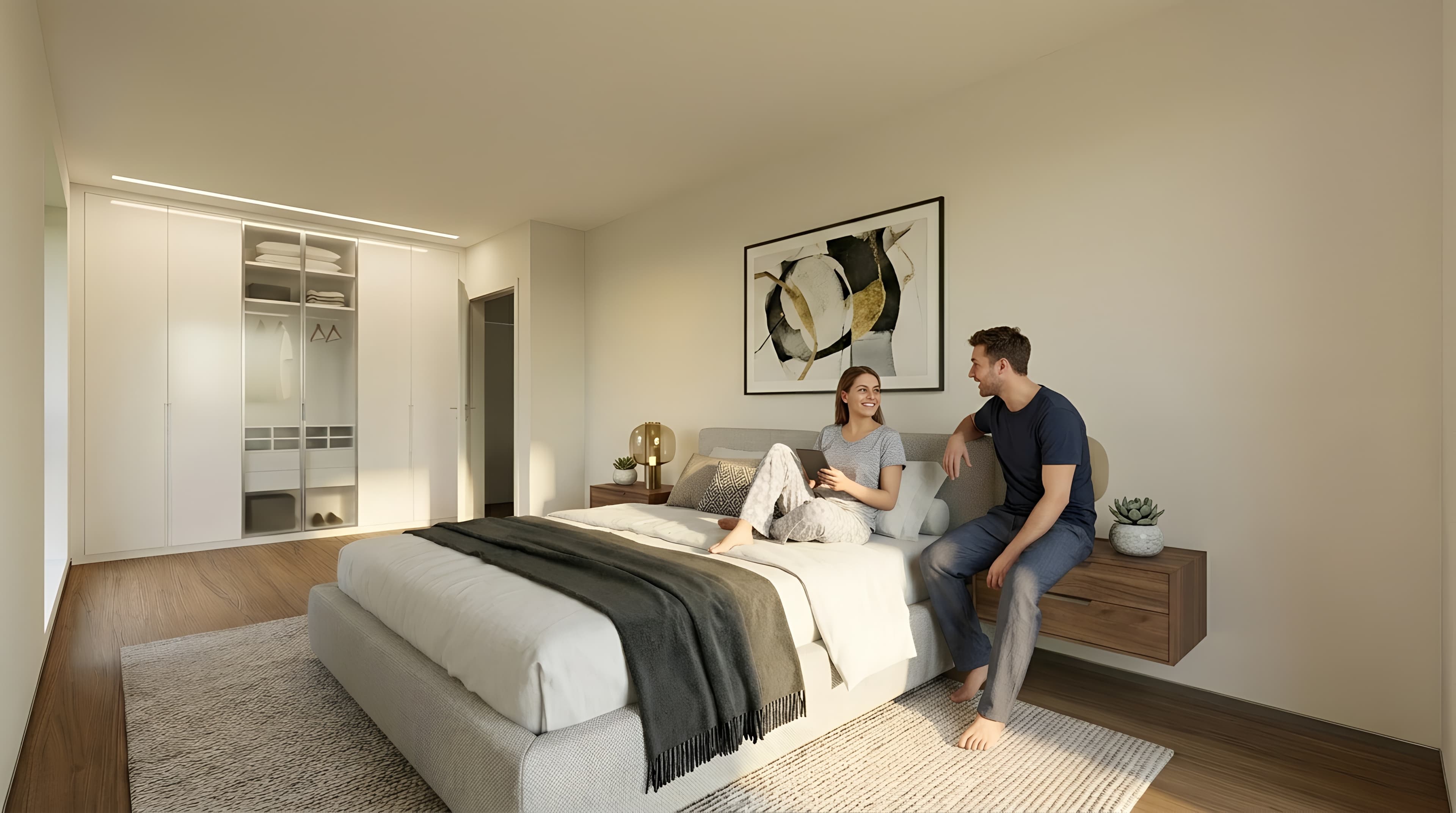 Visualisierung des Schlafzimmers